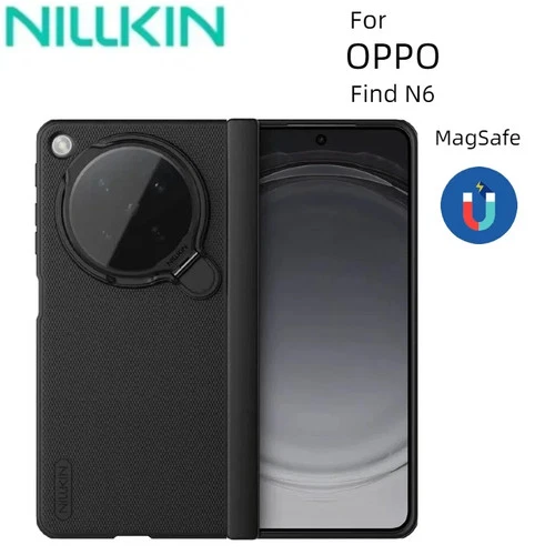 NILLKIN For OPPO Find N6 Magnetic Case Frosted Shield Hinge Camera Holder Cover