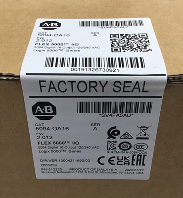 New Sealed 5094-OA16 Allen Bradley 5094 Digital 16 Output 120/240 VAC
