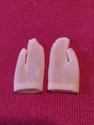 Original VTG 60's Barbie White Tricot Short Gloves Barbie/Skipper Accessory (D)