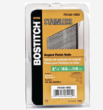 Bostitch Finish Nail, 2-1/2 in L, 15 Gauge, S...