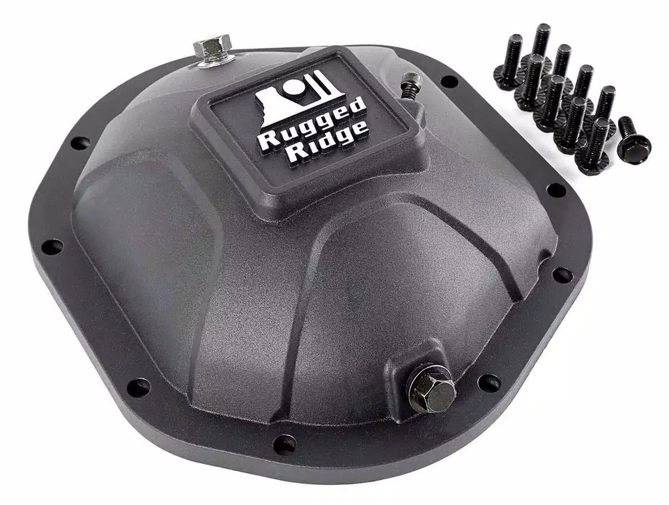 Rugged Ridge 16595.12 Boulder Aluminum Differential Cover Black Fits Dana 44 Foto 2 de 4