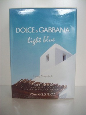 DOLCE & GABBANA light blue ''Living Stomboli'' pour Homme 75 ml EDT /Vintage