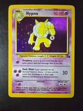 Pokemon - Hypno (8/62) - Pokemon Fossil Unlimited Holo Rare Card WOTC VLP