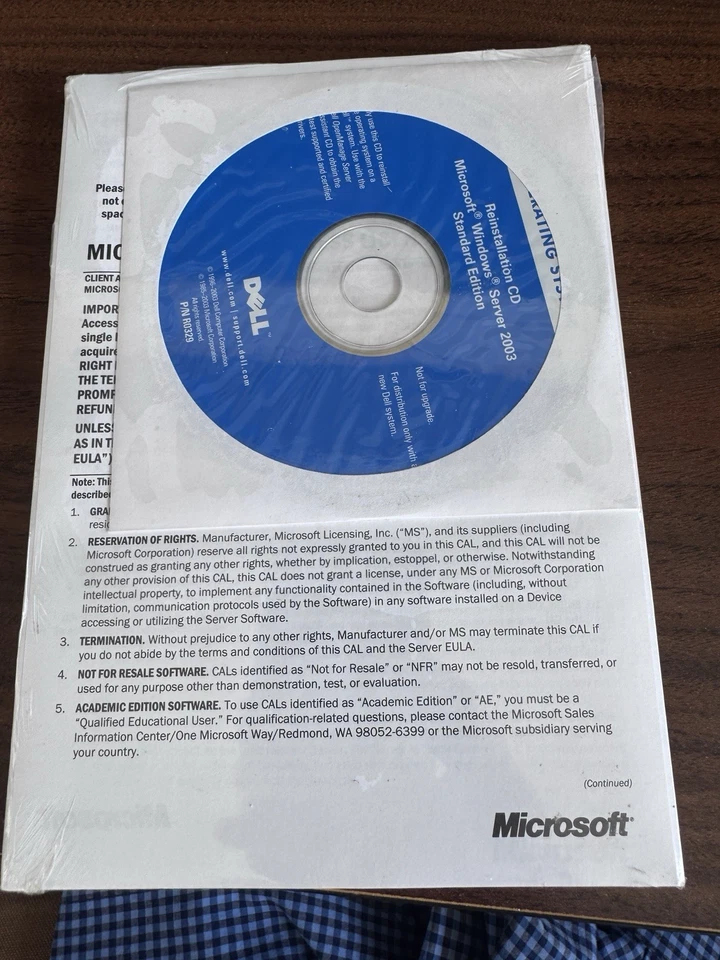 Microsoft®Windows Server 2003 Enterprise Edition • NEW • Sealed - Image 2 of 2