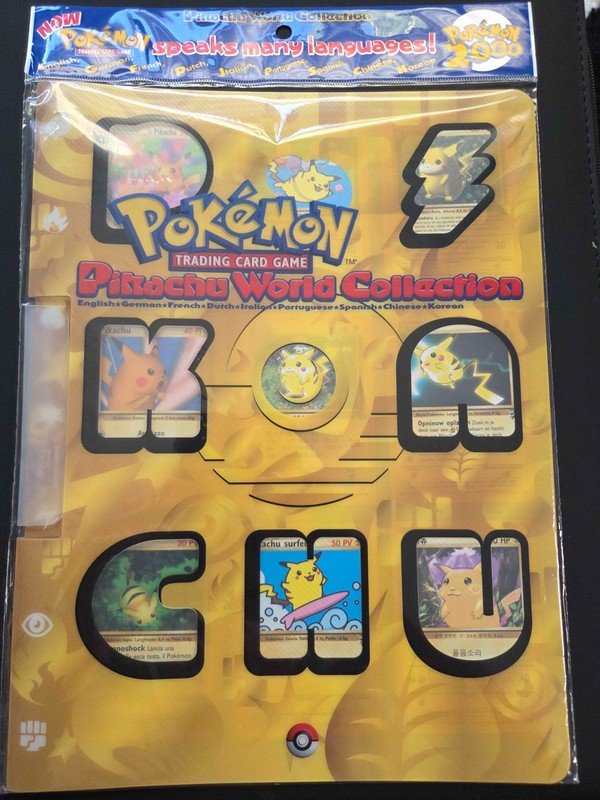 2000 Pikachu World Collection Complete Sealed Set Binder 9 cards