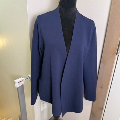 M.M. Lafleur The Sant Ambroues Jardigan Stretch Navy Blue Business Casual Jacket