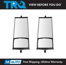 Trq 16 X 6.5 Aluminum West Coast Mirror Pair W Convex Glass For Hd Semi Truck
