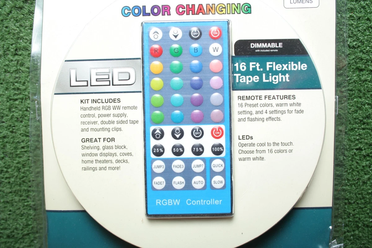 Lot of 2 PATRIOT LIGHTING Color Changing 16 ft. Flexible LED Tape