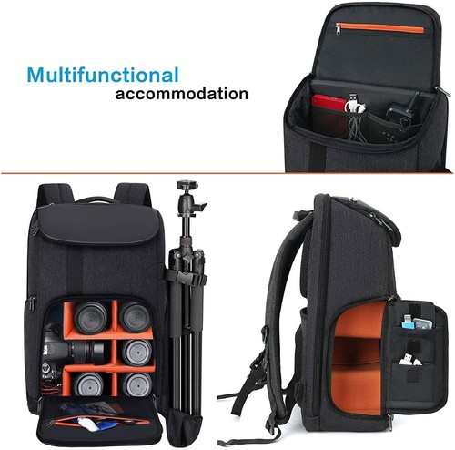 15-16 inch Camera Backpack Bag DSLR/SLR/Mirrorless Photography 3 Layers Tactical - Picture 60 of 163