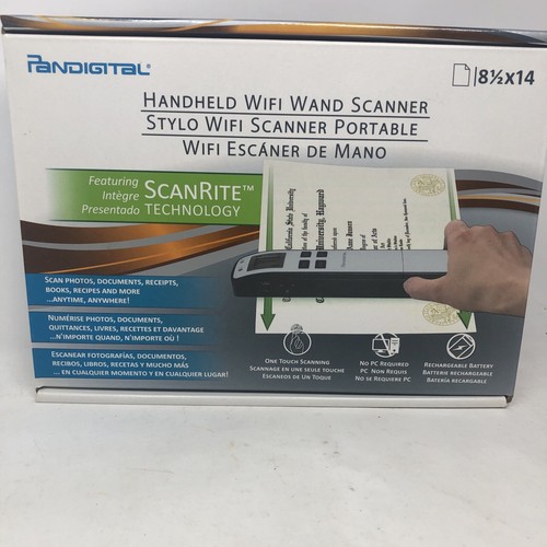 Pandigital Handheld Wand Scanner Red S8X1103RD with WiFi Scan White Tested LN - Picture 2 of 23