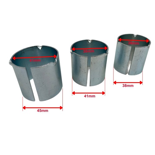 Auspuff Adapter Reduzierung Set Krümmer Schalldämpfer für Honda Suzuki Yamaha - Picture 2 of 3