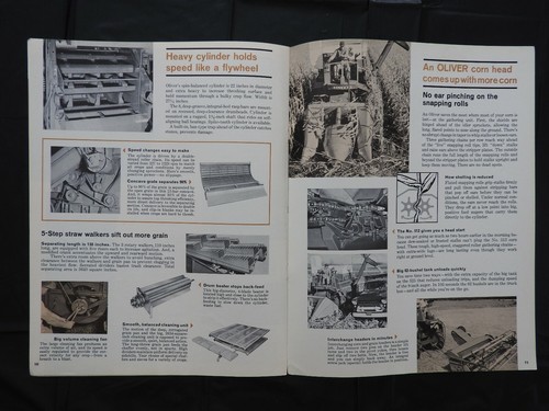 1964 "THE OLIVER 525 SELF-PROPELLED COMBINE TILT-O-SCOPE" BROCHURE VERY NICE - Picture 6 of 7