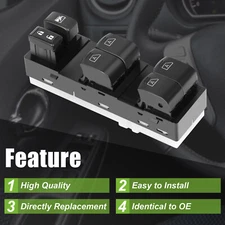 Left Power Window Switch For 2007-2008 Infiniti G35 3.5L 4-Door Sedan 25401JK40D