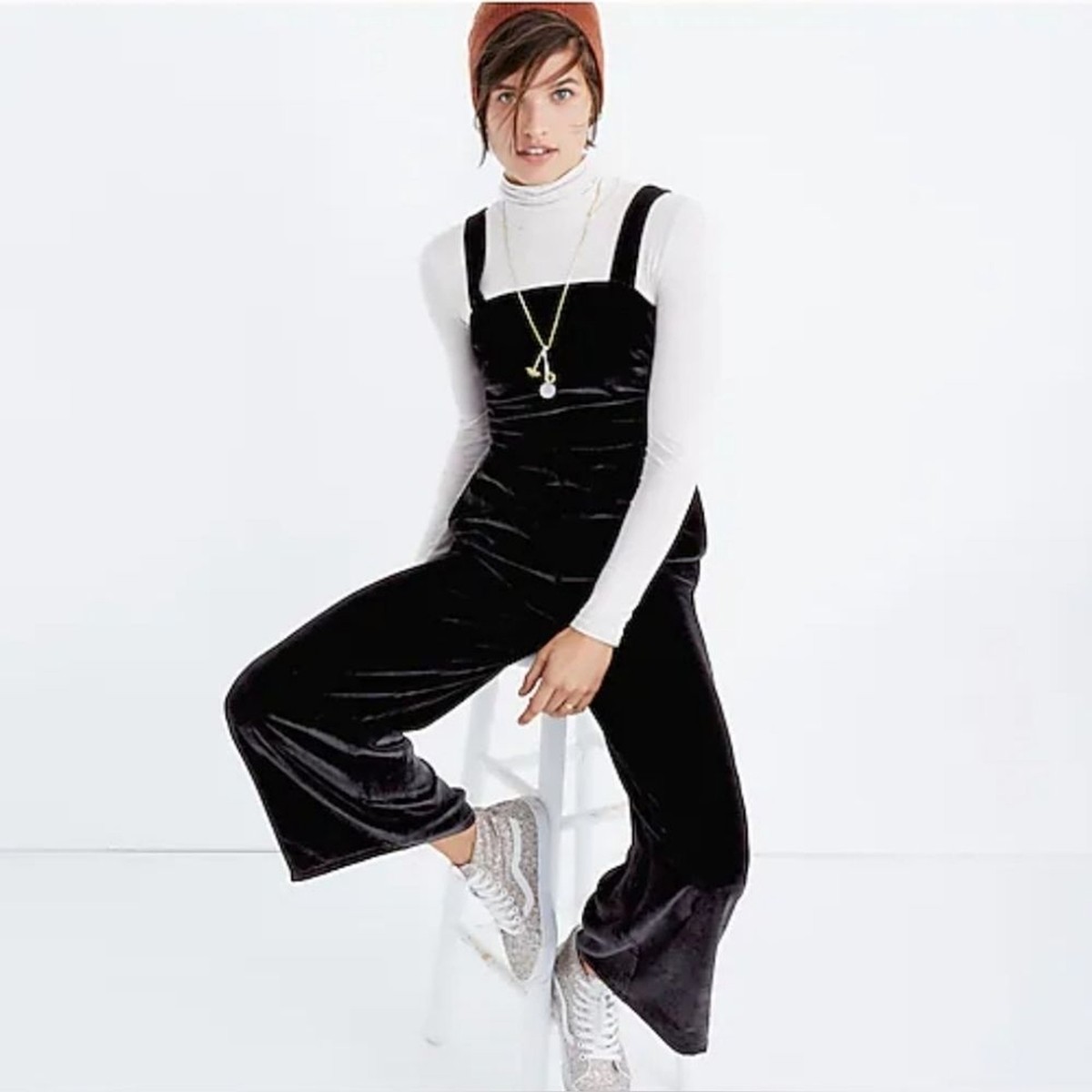 Black Overalls Madewell Velvet Overalls Madewell Crushed Black