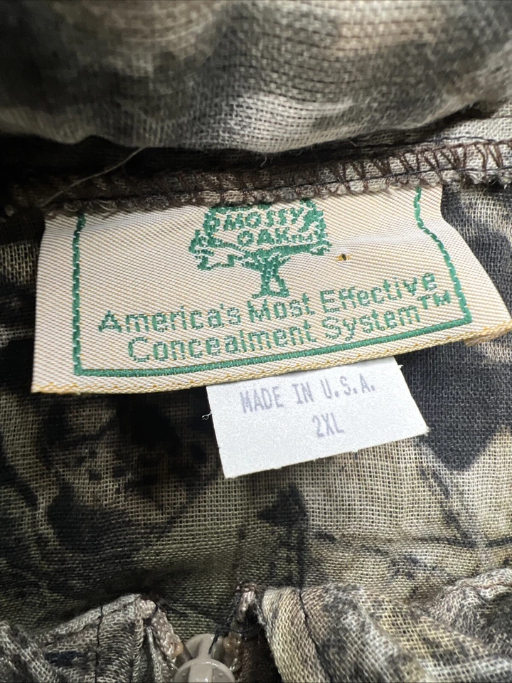 Vintage Mossy Oak Breakup Mesh Turkey Suit-  Pants And Shirt- XXL - Image 3 of 4