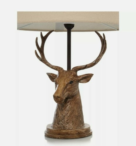 stag head table lamp