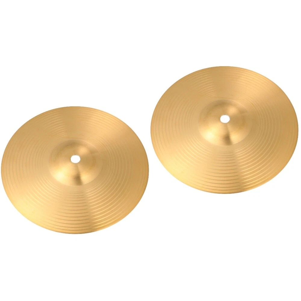 2PCS 8 Inch Crash Cymbal Brass Hi Hat Cymbals Drum Sound Edge
