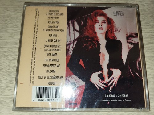 Obesesiones NEW/SEALED Made In Canada First Pressing by Yuri (CD, 1992, Sony) - Picture 2 of 3