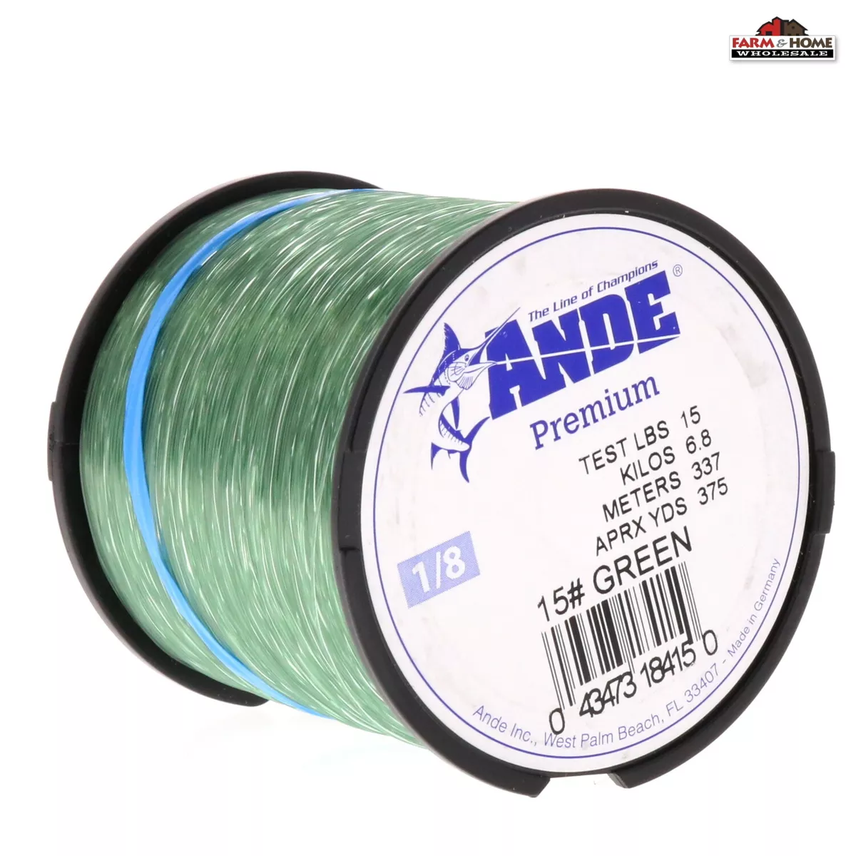 Ande Monofilament Line (Clear, 12 -Pounds Test, 1/4# Spool)