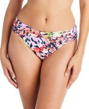 Bleu Rod Beattie Multicolor Party Animal Sarong Hipster Bikini Bottom, Size 6
