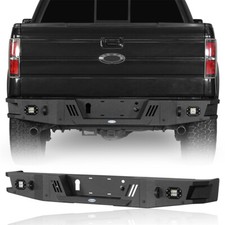 Offroad Steel Rear Bumper W Led Lights For Ford F-150 2006-2014 Pickup Trucks Offroad Steel Rear Bumper W Led Lights For Ford F-150 2006-2014 Pickup Trucks