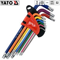 Yato Tx-WinkelschlüSsel Schraubendreher Werkzeug Torx T10-T50 Satz 6-Kant 9-Tlg.