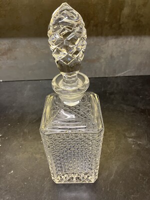 Vintage Kristallkaraffe aus geschliffenem Glas