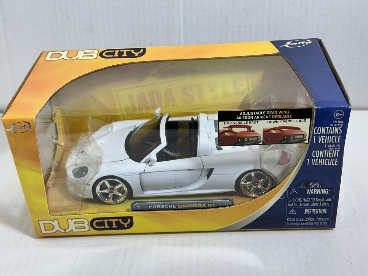 JADA DUB 2005 PORSCHE CARRERA GT WHITE 1:24 DIECAST MODEL CAR NEW