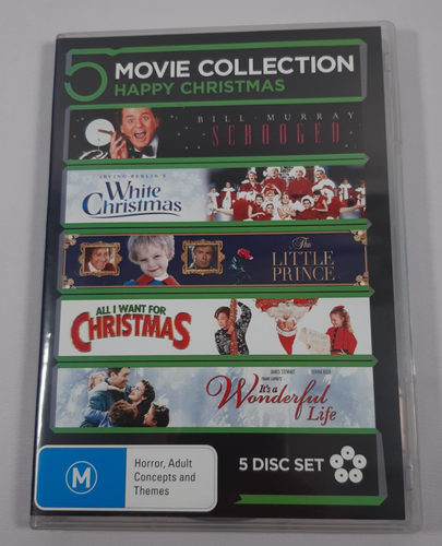 5 Movie Collection Happy Christmas PAL DVD R4 VGC