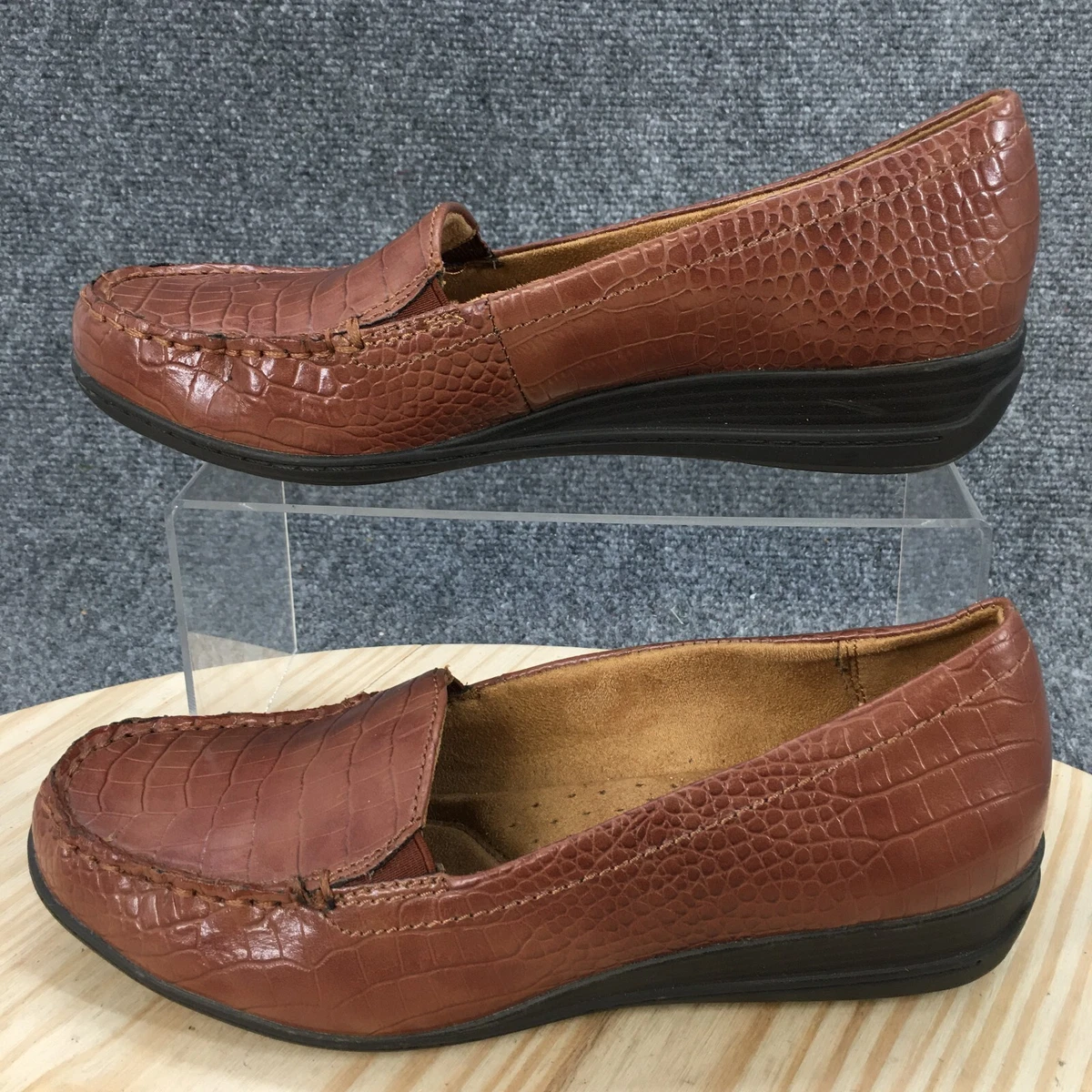 NaturalSoul By Naturalizer Shoes Womens 9M Wilamina Loafers Brown