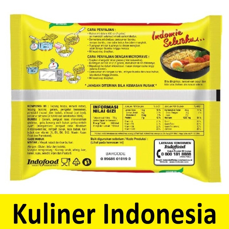 Indomie Rasa Kari Ayam ( Chicken Curry ) Flavor Instant Indomie Rasa Kari Ayam ( Chicken Curry ) Flavor Instant