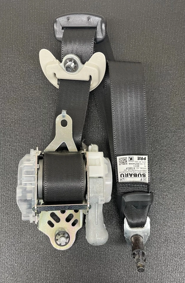 Cinturón de seguridad delantero izquierdo del lado del conductor Subaru Legacy Outback SW 2010 2011 2012 FABRICANTE DE EQUIPOS ORIGINALES Foto 3 de 4