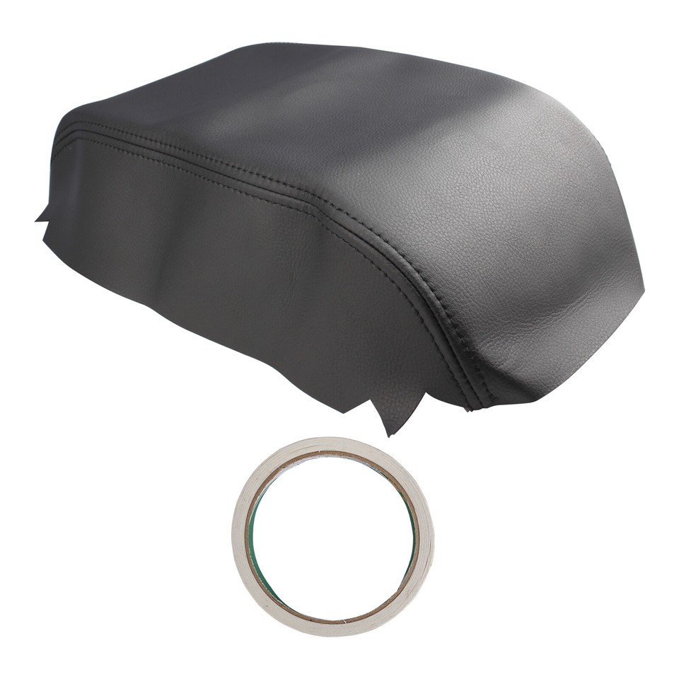 Real Leather Gray Stitch Center Console Armrest Cover For Nissan Pathfinder 2005-2012 – DIY Wrap, USA Made
