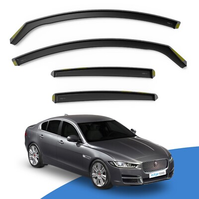 Jaguar XE X760 2015-2024 4 Door Saloon Wind Deflectors 4pc EdgeVisors Tinted