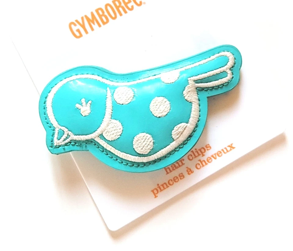 Gymboree Girl " Happy Bluebird" Teal Blue Bird Hair  Barrette NWT Vintage - Image 2 of 2