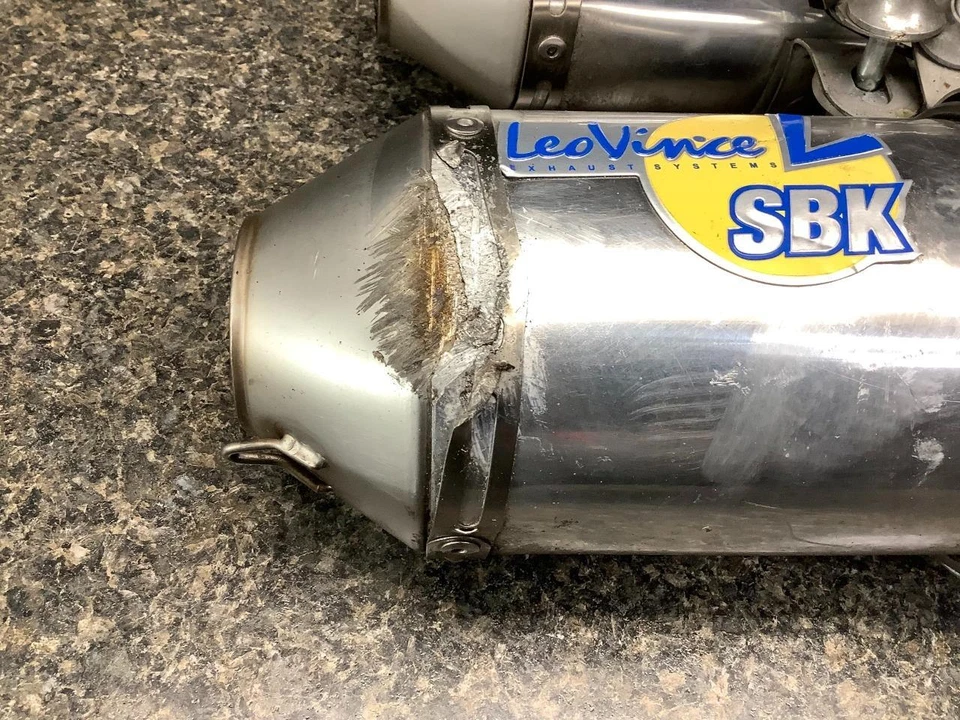 Silenciador de escape 93D 09 Kawasaki Ninja ZX-14 ZX14 Leo Vince SBK Foto 2 de 4