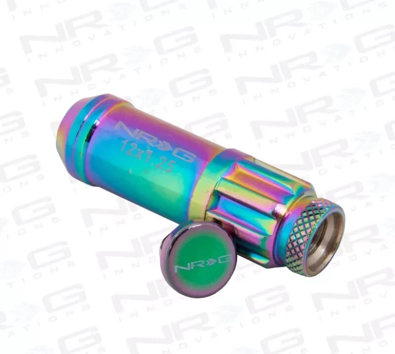 NRG M12x1.25 NEO CHROME Steel Lug Nuts Set for Subaru WRX STI Nissan 240SX Qty20 - Image 2 of 4