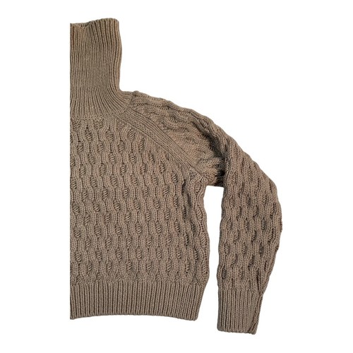 Maglione donna H&M marrone taglia small grosso cropped girocollo crop - Foto 4 di 11