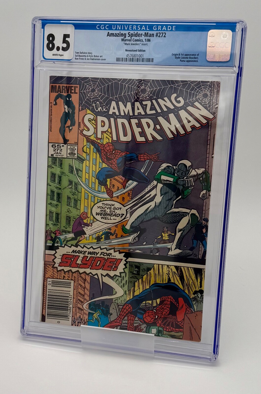 アメコミリーフ Amazing Spider-Man #272 CGC 9.4 【公式通販】