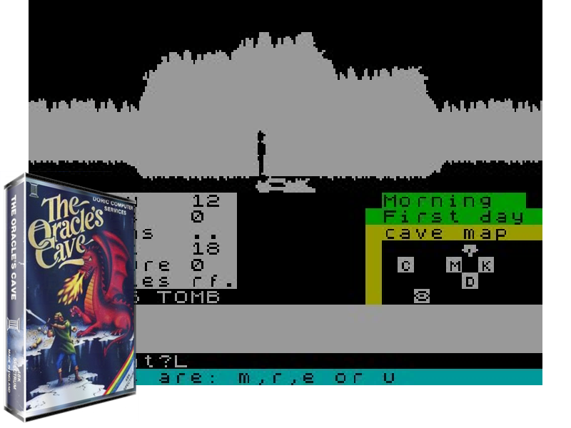 Sinclair ZX Spectrum 48K Game - THE ORACLE'S CAVE - Doric - Tested