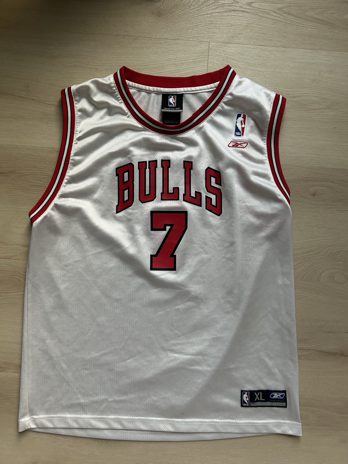 Ben Gordon Chicago Bulls Reebok white youth NBA jersey size XL