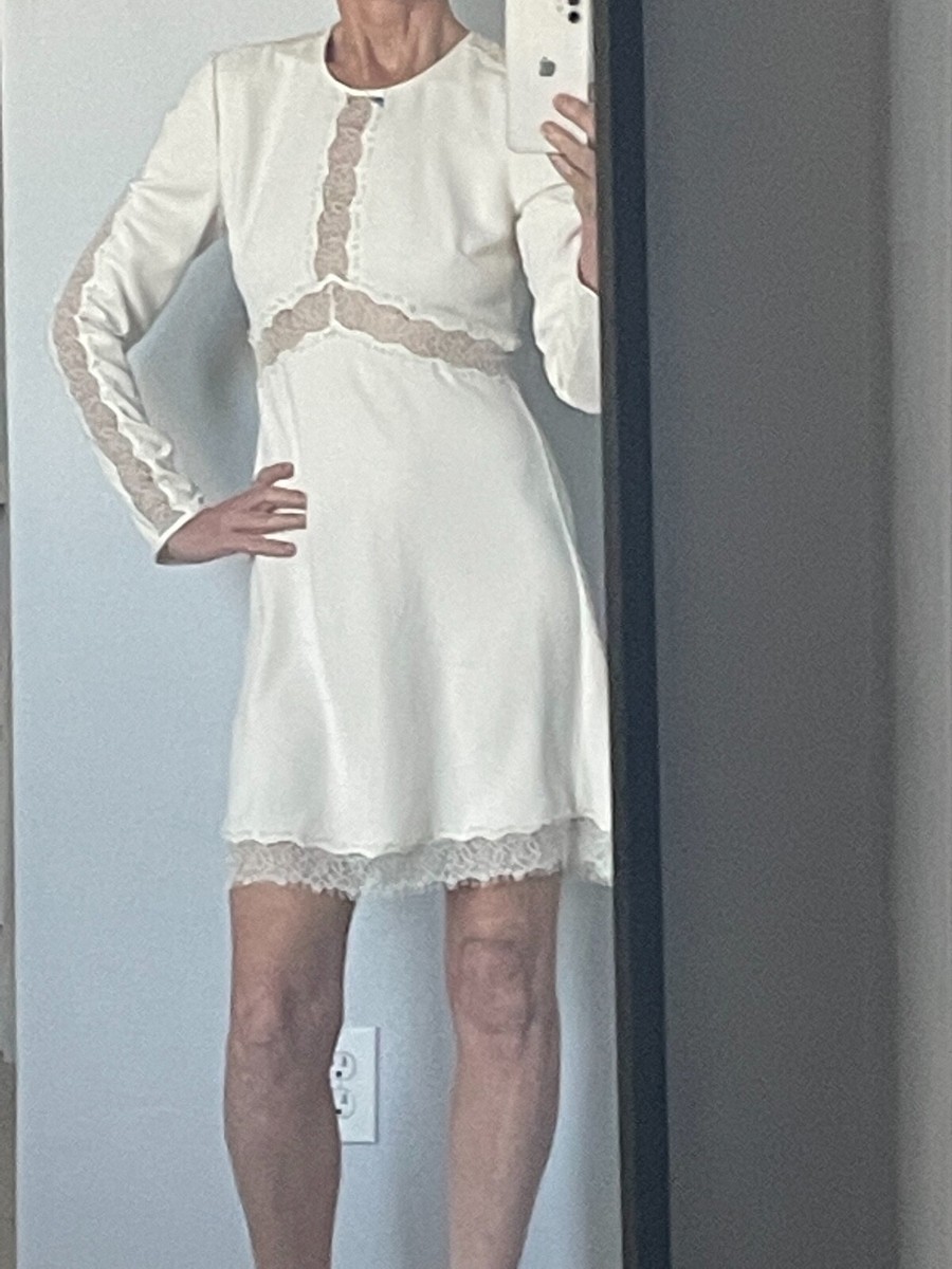 Zimmermann Ivory Crepe and Lace dress size 2 Zimmermann Ivory Crepe and Lace dress size 2