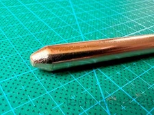 ATS Round Sintered Copper Heat Pipe for Heatsinks, 350mm Long x 8mm Diameter