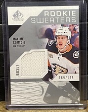 Maxime Comtois Rookie Card 2018-19 SP Game Used Rookie Sweaters #RSMC 