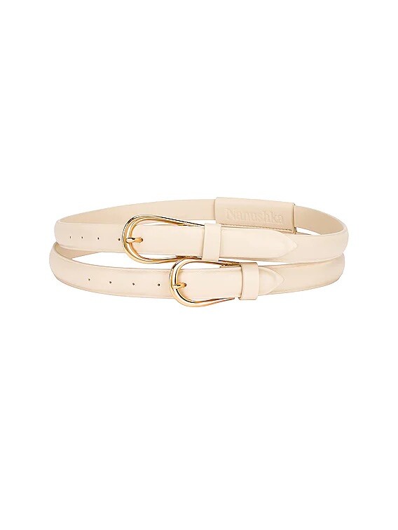 Nanushka Horace Belt Creme Vegan Leather XS/S NWT $395 | eBay display picture 1