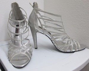 glitter strappy heels