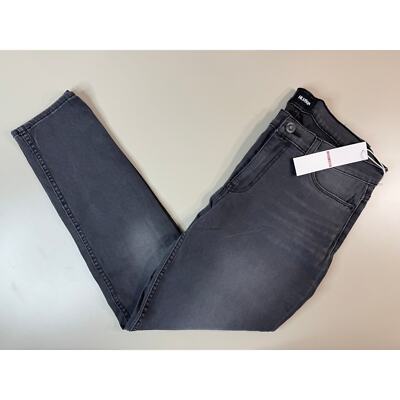 Hudson Women s Natalie Midrise Super Skinny Crop Size 28 Grey Denim Jeans Grunge