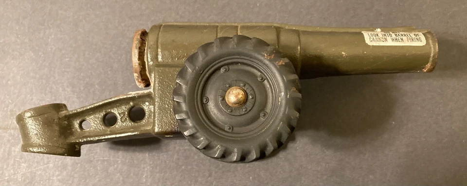 "CAÑÓN DE CAMPO BIG BANG JUNIOR de colección incompleto más vagón cubierto antiguo de 12""" Foto 4 de 4