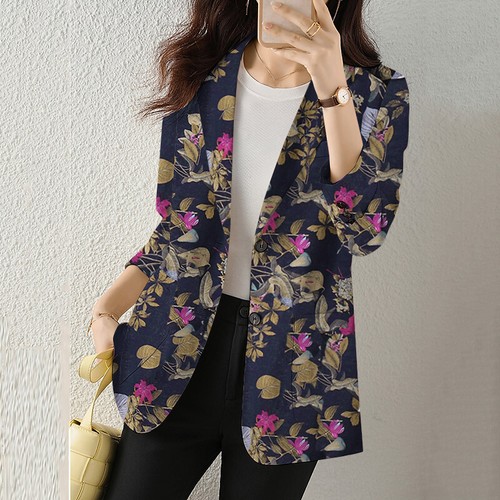 ZANZEA Womens Vintage Cotton Linen Jackets Long Sleeve Button Down Cardigan PLUS - Picture 5 of 15