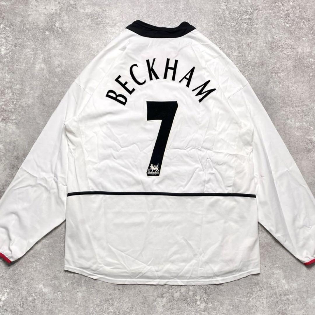 Vintage Beckham Manchester United 02/03 Size XL Nike Long Vintage Beckham Manchester United 02/03 Size XL Nike Long